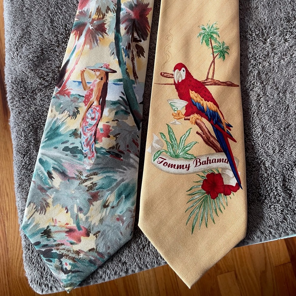 Two Tommy Bahama Ties